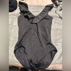 Black Ruffle Wilfred Bodysuit